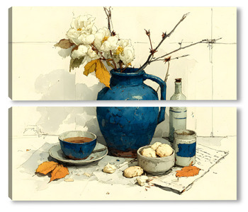 Модульная картина Натюрморт с кувшином